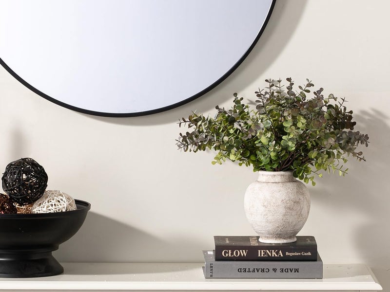 ooit Ceramic Rustic Vase, 6 Inch Small Flower Farmhouse Vase Decorative Vase Short Pottery Vases for Home Decor Table Living Room Entryway Mantel Bookshelf Bedroom Bathroom Kitchen - Rustic White - Image 4